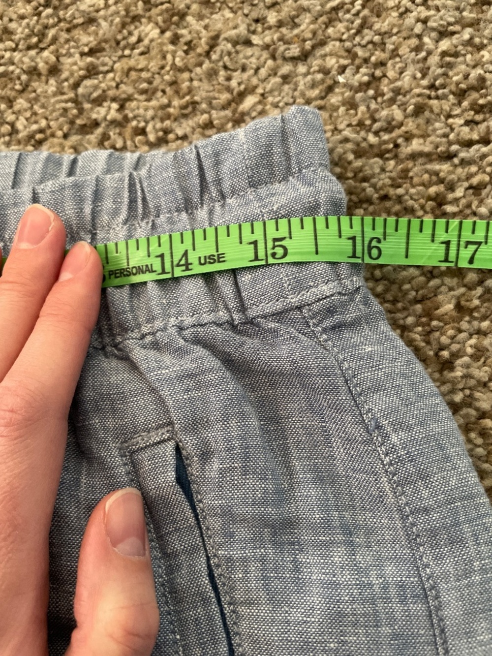 Athleta Retreat Linen Wide Leg Pants - Chambray Blue - Size 8 / Medium [NWOT] - Picture 4 of 12